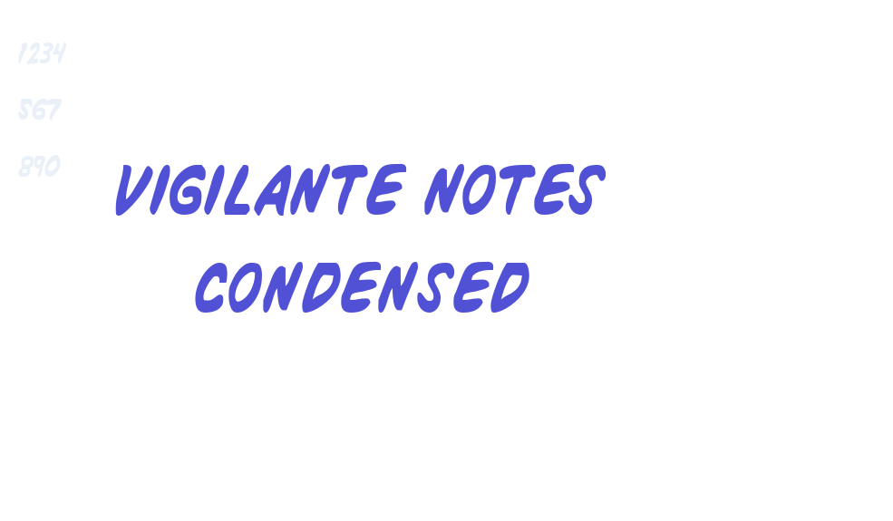 Vigilante Notes Condensed-font-download