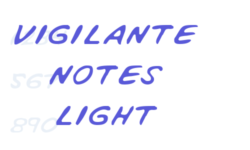 Vigilante Notes Light Font Download