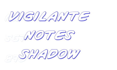 Vigilante Notes Shadow Font Download