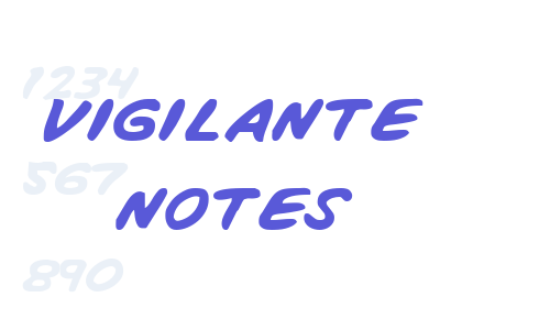 Vigilante Notes Font Download