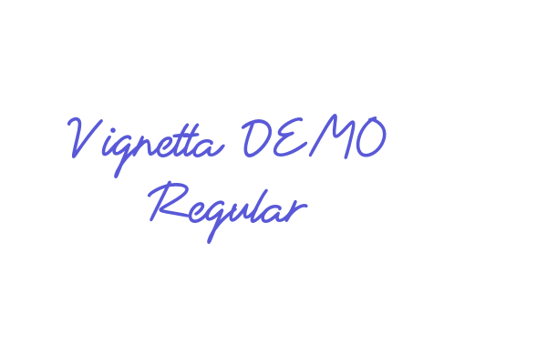 Vignetta DEMO Regular Font