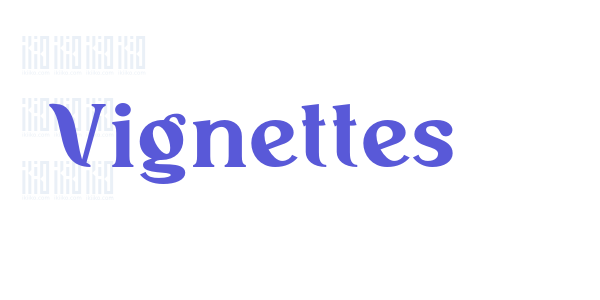 Vignettes font free