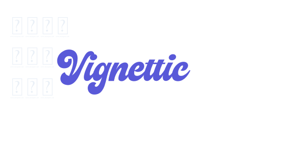 Vignettic font free