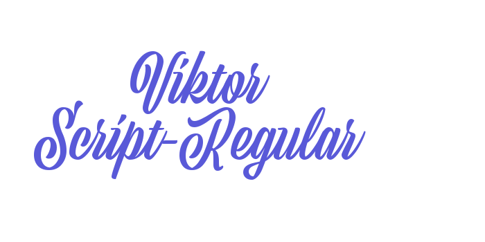 Viktor Script-Regular Font Download