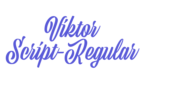 Viktor Script-Regular Font