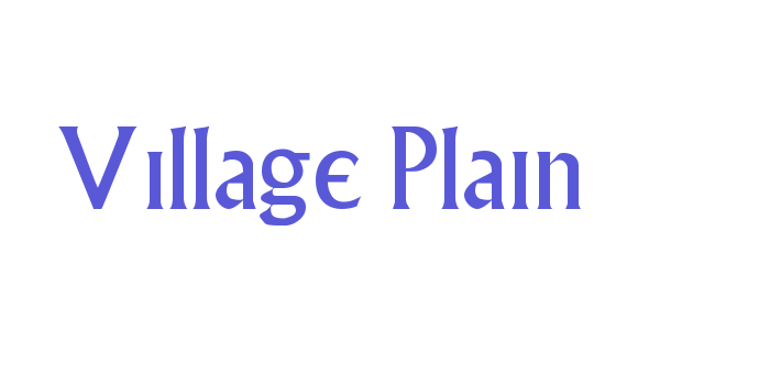 Village Plain Font Download