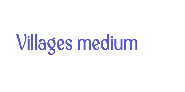 Villages medium Font Download