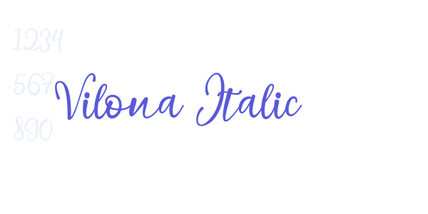 Vilona Italic font free