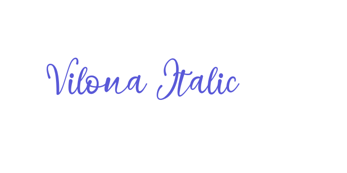 Vilona Italic Font Download