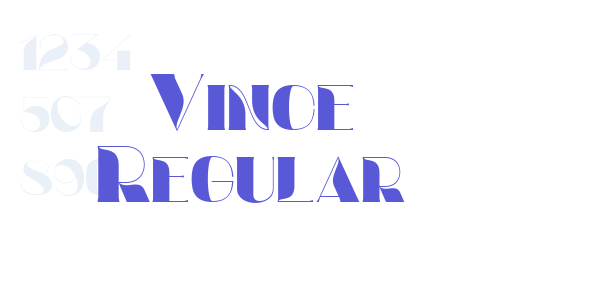 Vince Regular font free