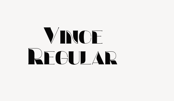 Vince Regular Font