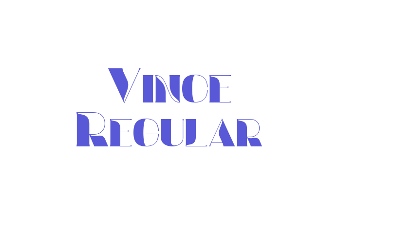 Vince Regular Font