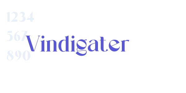 Vindigater font free