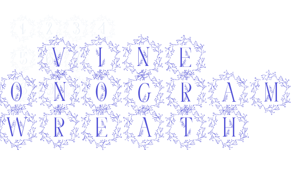 Vine Monogram Wreath