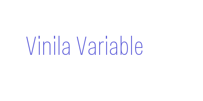 Vinila Variable Font Download