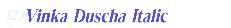 Vinka Duscha Italic-font