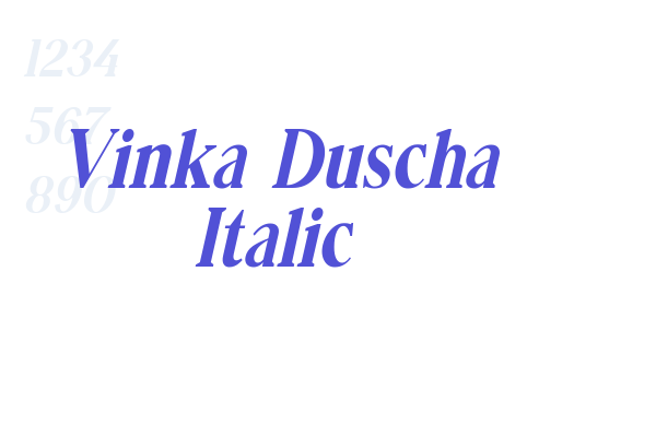 Vinka Duscha Italic