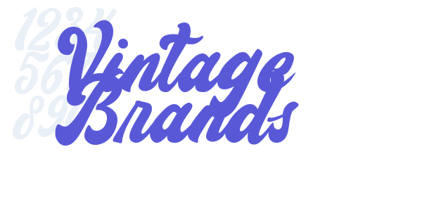 Vintage Brands font