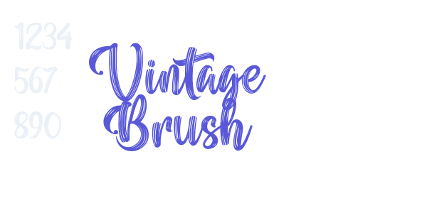 Vintage Brush font free