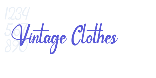 Vintage Clothes font free