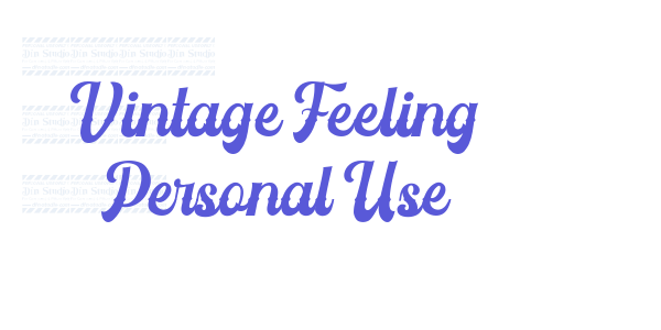 Vintage Feeling Personal Use font free