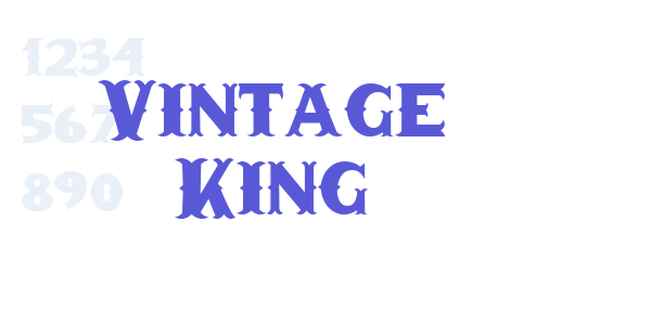 Vintage King font free