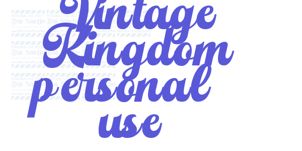 Vintage Kingdom personal use font