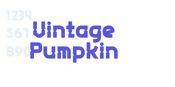 Vintage Pumpkin font