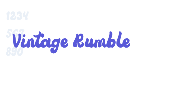 Vintage Rumble font