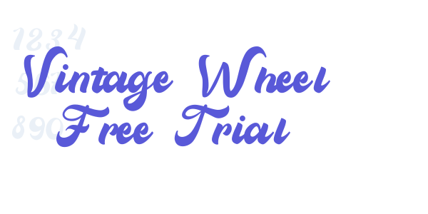 Vintage Wheel Free Trial font