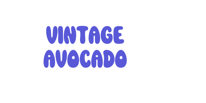 Vintage Avocado Font Download