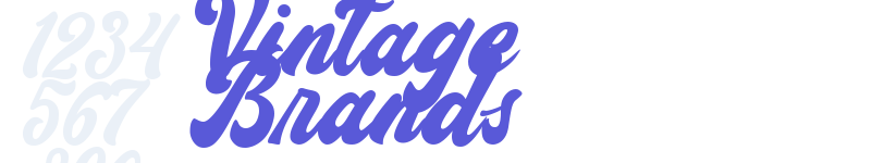 Vintage Brands-related font