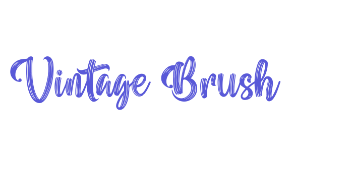 Vintage Brush Font Download