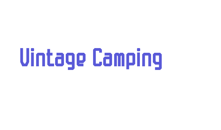 Vintage Camping Font