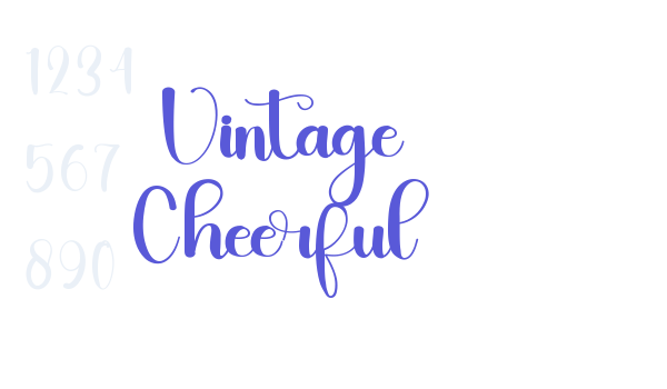 Vintage Cheerful Font