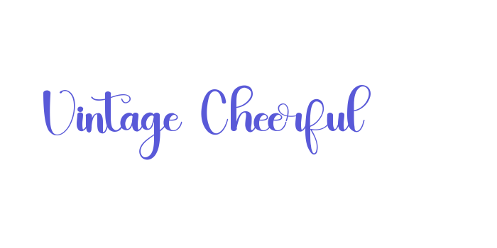 Vintage Cheerful Font Download