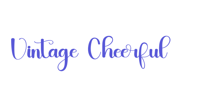 Vintage Cheerful Font