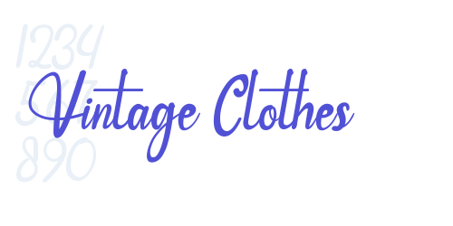 Vintage Clothes-font-download