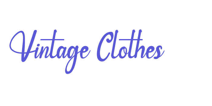 Vintage Clothes Font