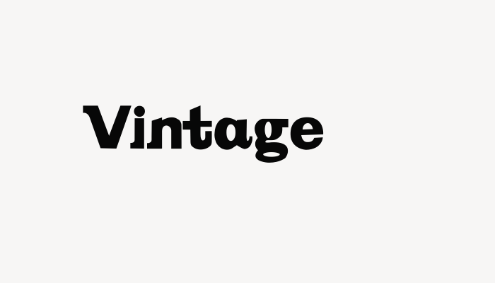 Vintage font download