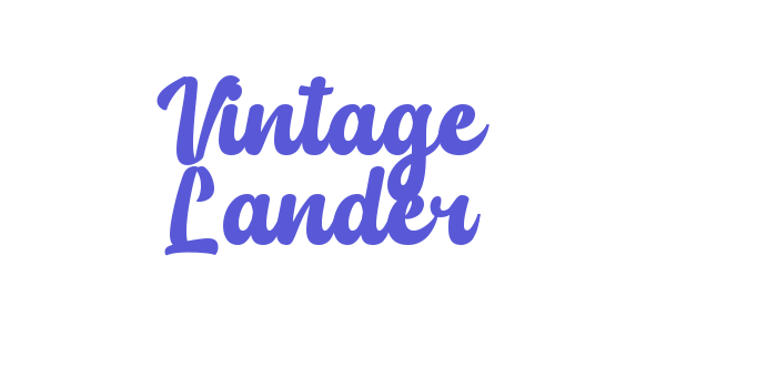 Vintage Lander Font Download