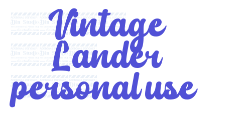 Vintage Lander personal use