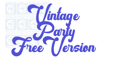 Vintage Party FreeVersion-font-download