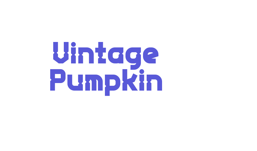 Vintage Pumpkin Font Download