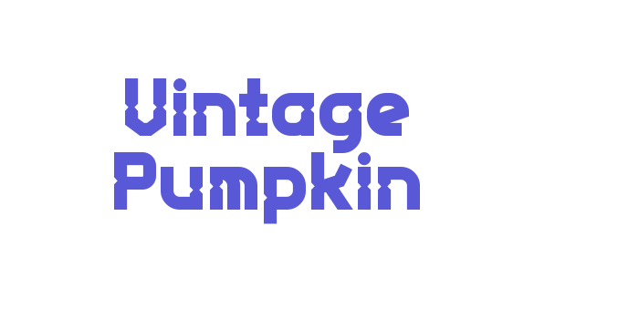 Vintage Pumpkin Font Download