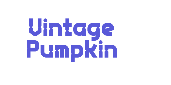 Vintage Pumpkin Font