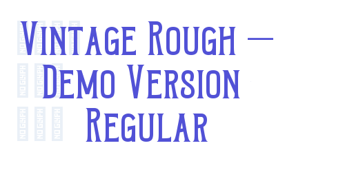 Vintage Rough – Demo Version Regular-font-download