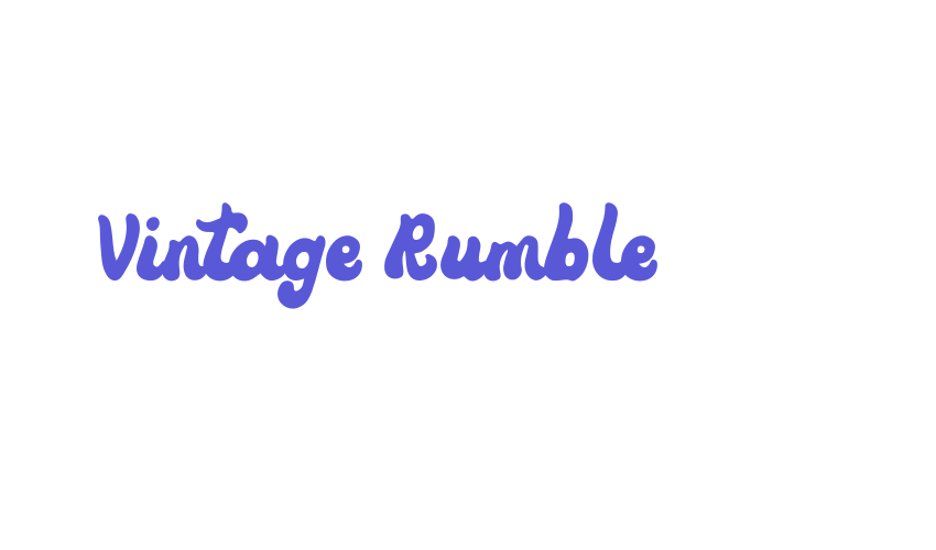 Vintage Rumble Font Download