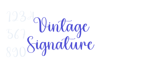 Vintage Signature-font-download