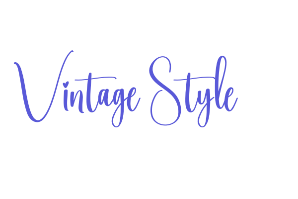 Vintage Style Font